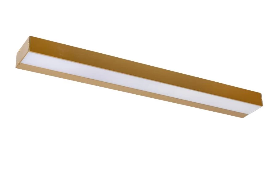 Lucide ALEXA - Lámpara de pared Baño - LED - 1x8W 3000K - IP44 - Oro mate / Latón - apagado